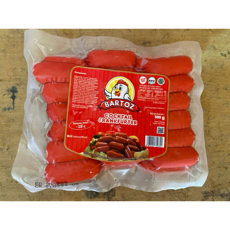 

Bartoz Cocktail Frankfurter Sausage Sosis Frozen Food