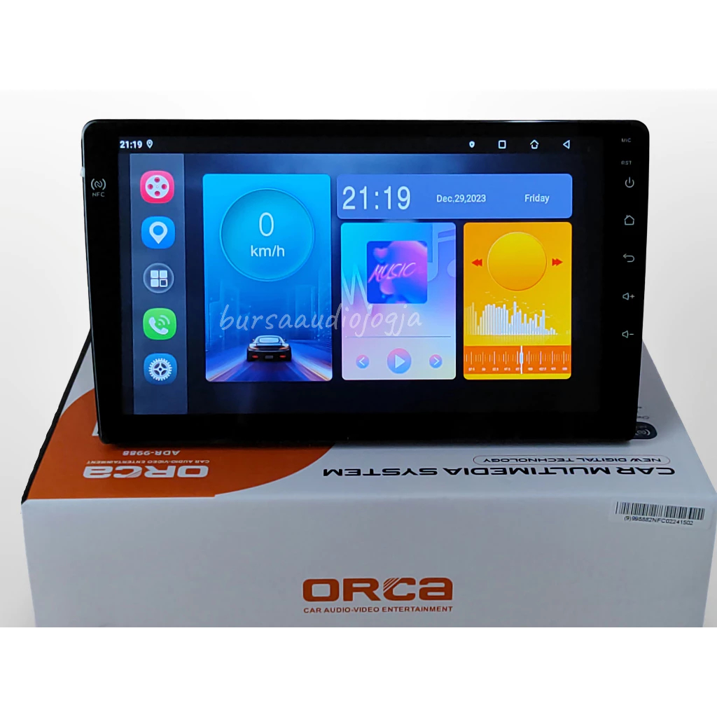 Head Unit Android 9 inch ORCA Eco Auto 2GB+64GB NFC Carplay Android Auto