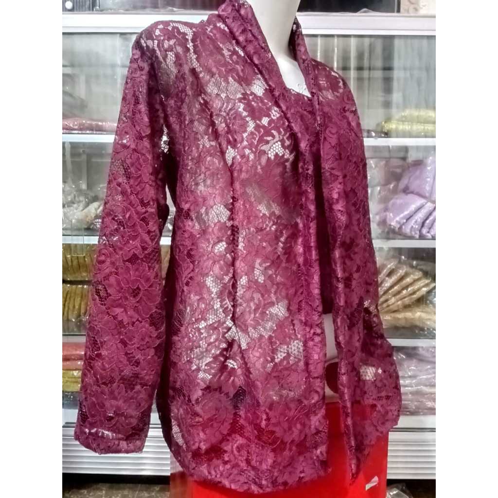 COD Kebaya Brokat Bali Kutu Baru Tradisional Jaman Dulu/Pakaian Wanita Kebaya Brokat Termuah/Atasan 