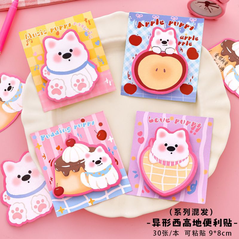 

ATK.JAYA COD Sticky Note Lucu Motif Dog Lucu / Memo Stiker Animal / Stiker Note / Memo Kertas Lucu