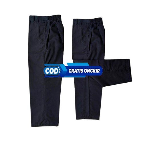 TOP COD CELANA PANJANG HITAM POLOS PAKAIAN FORMAL SERAGAM ANAK SEKOLAH SD LAKI-LAKI