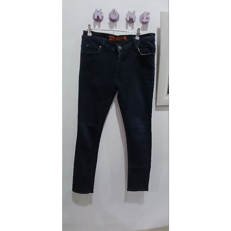 celana jeans edwin/celana pria/celana panjang/jeans hitam/navy/celana preloved/celana pria