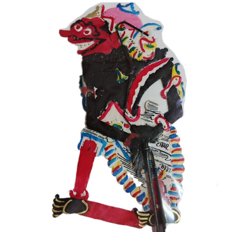 wayang bolo srewu - wayang kulit lembu - wayang kulit asli - wayang ukuran 30cm