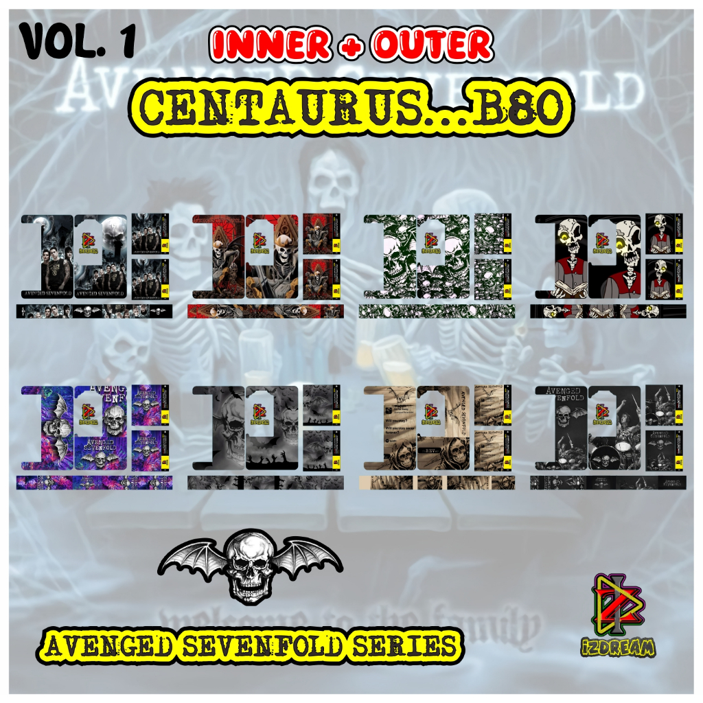 

AVENGED SEVENFOLD STICKER FULL BODY CENTA B80 (VOL. 1)