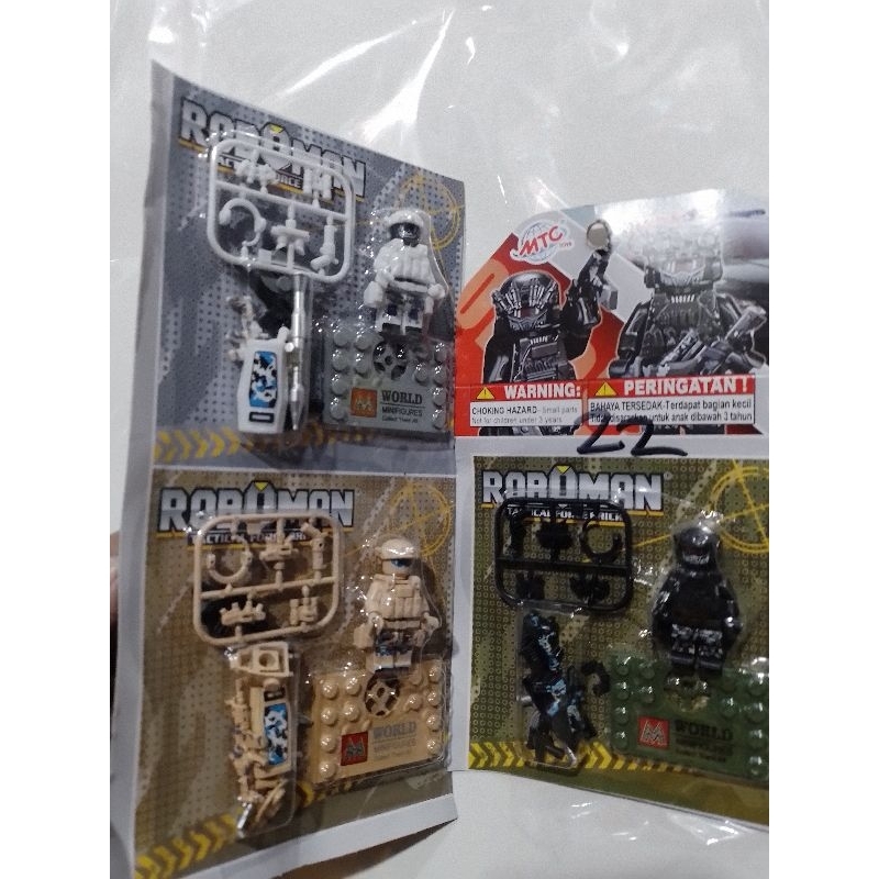 3 PCS ROBOMAN TENTARA TACTICAL