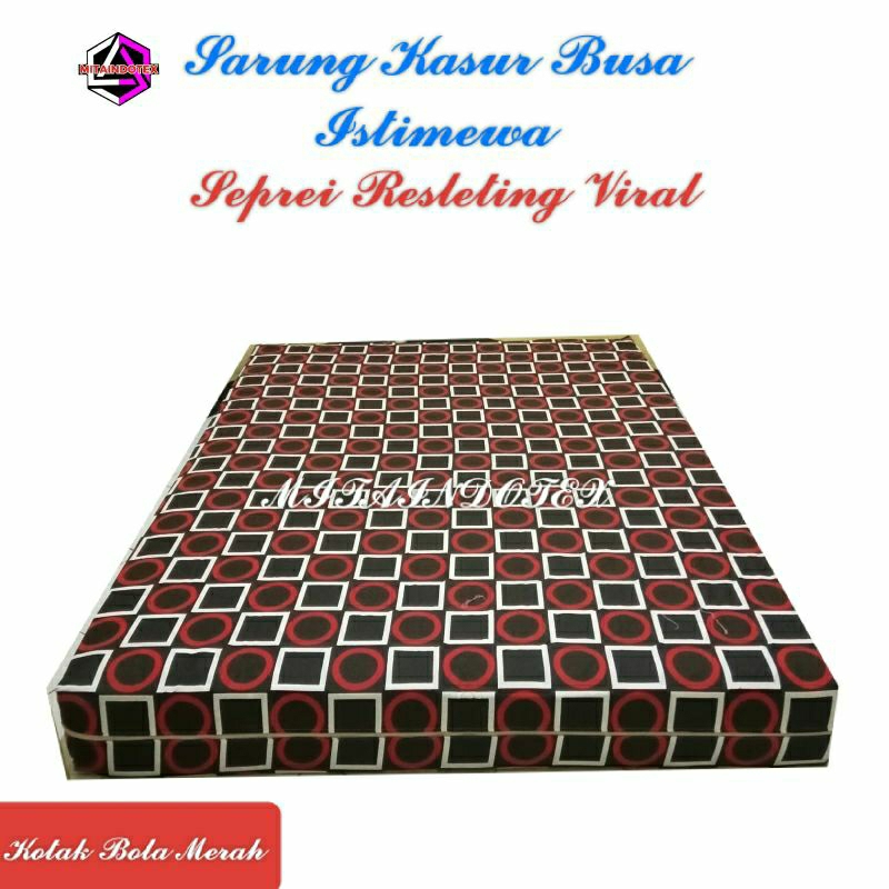 Seprei Kasur Busa Resleting Jumbo Uk 200x200, Cover Kasur Busa Jumbo/Sarung Busa Resleting Tebal 5cm