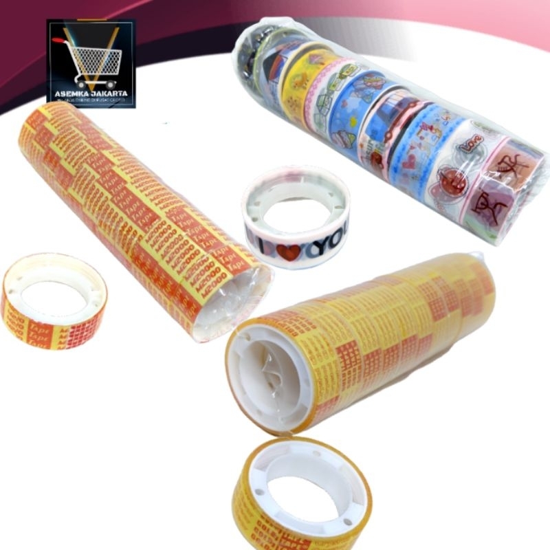 

[AJ] Solatip Kecil isolasi Kado 12pcs Roll Grosir