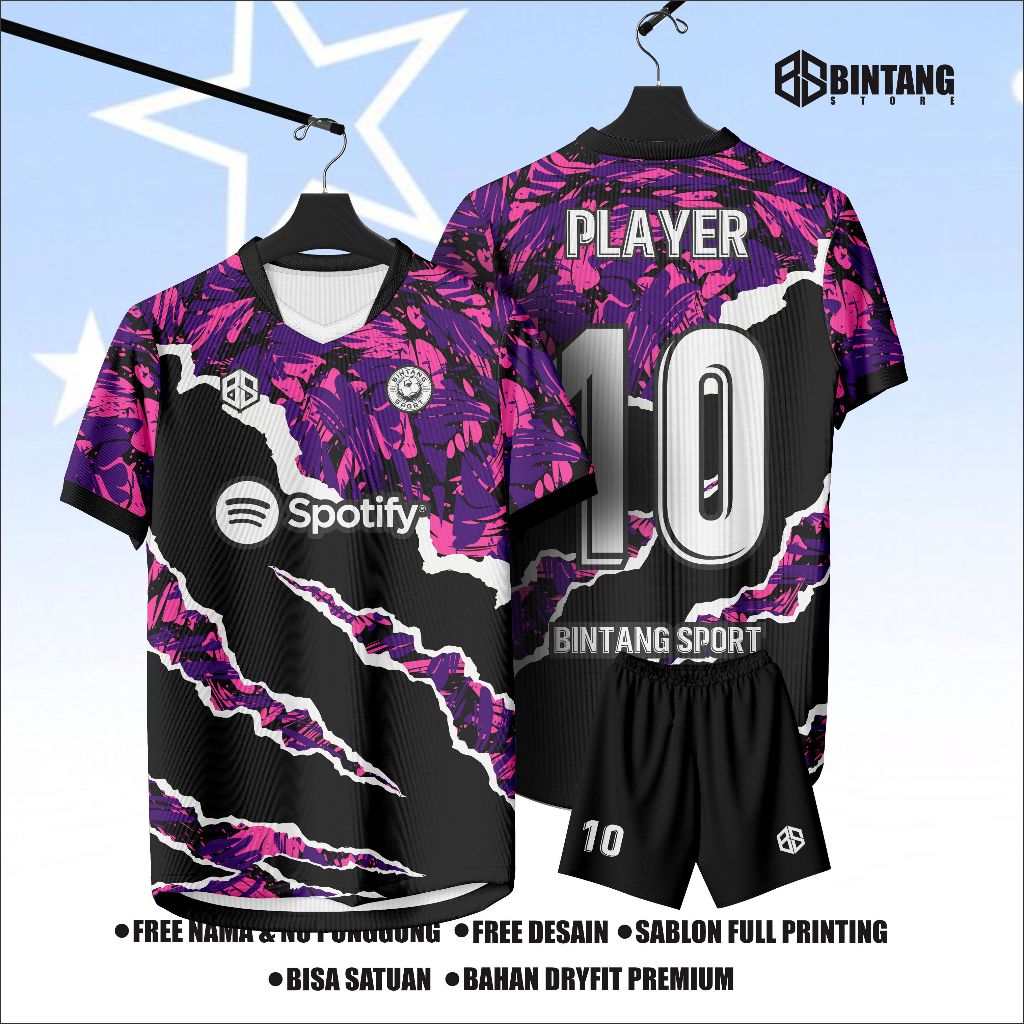 Jersey futsal jersey bola baju bola baju futsal printing gratis nama nomor punggung
