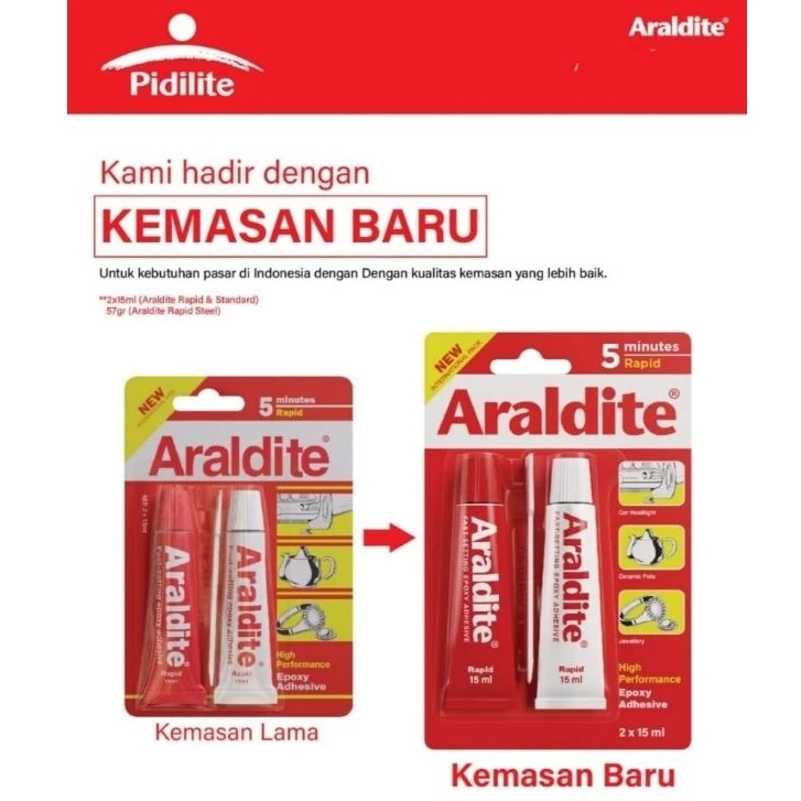 

Araldite merah 30ml LEM KACA ORIGINAL