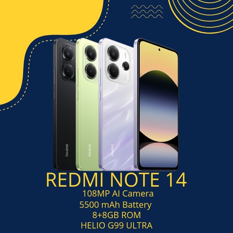 REDMI NOTE 14 RAM 8GB ROM 256GB