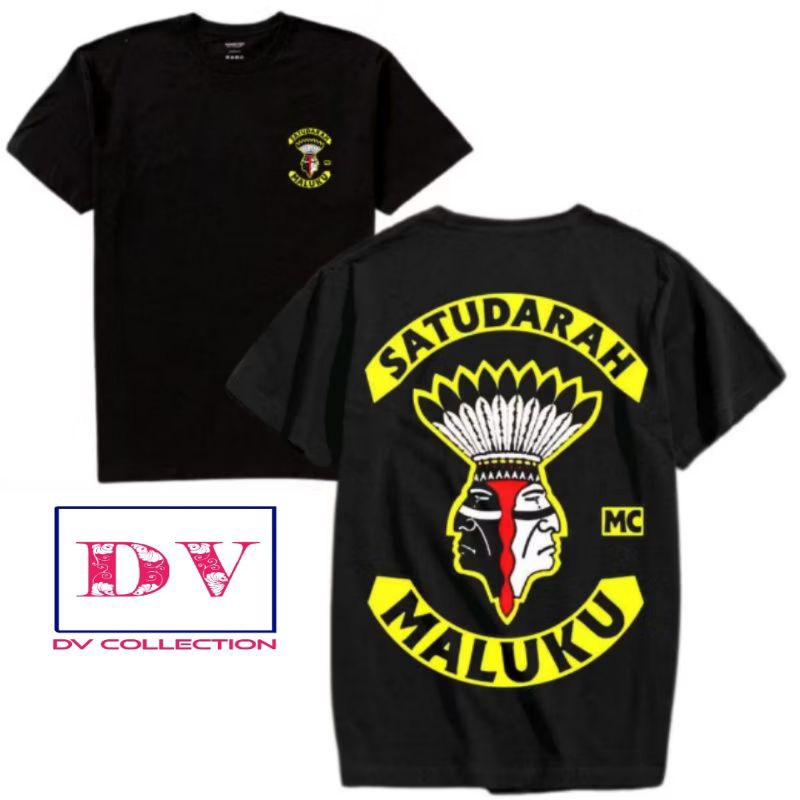 KAOS baju SATU DARAH MALUKU T-SHIRT UNISEX PRIA WANITA BAJU VINTAGE HITAM PUTIH RAP TEE Anak Dewasa 