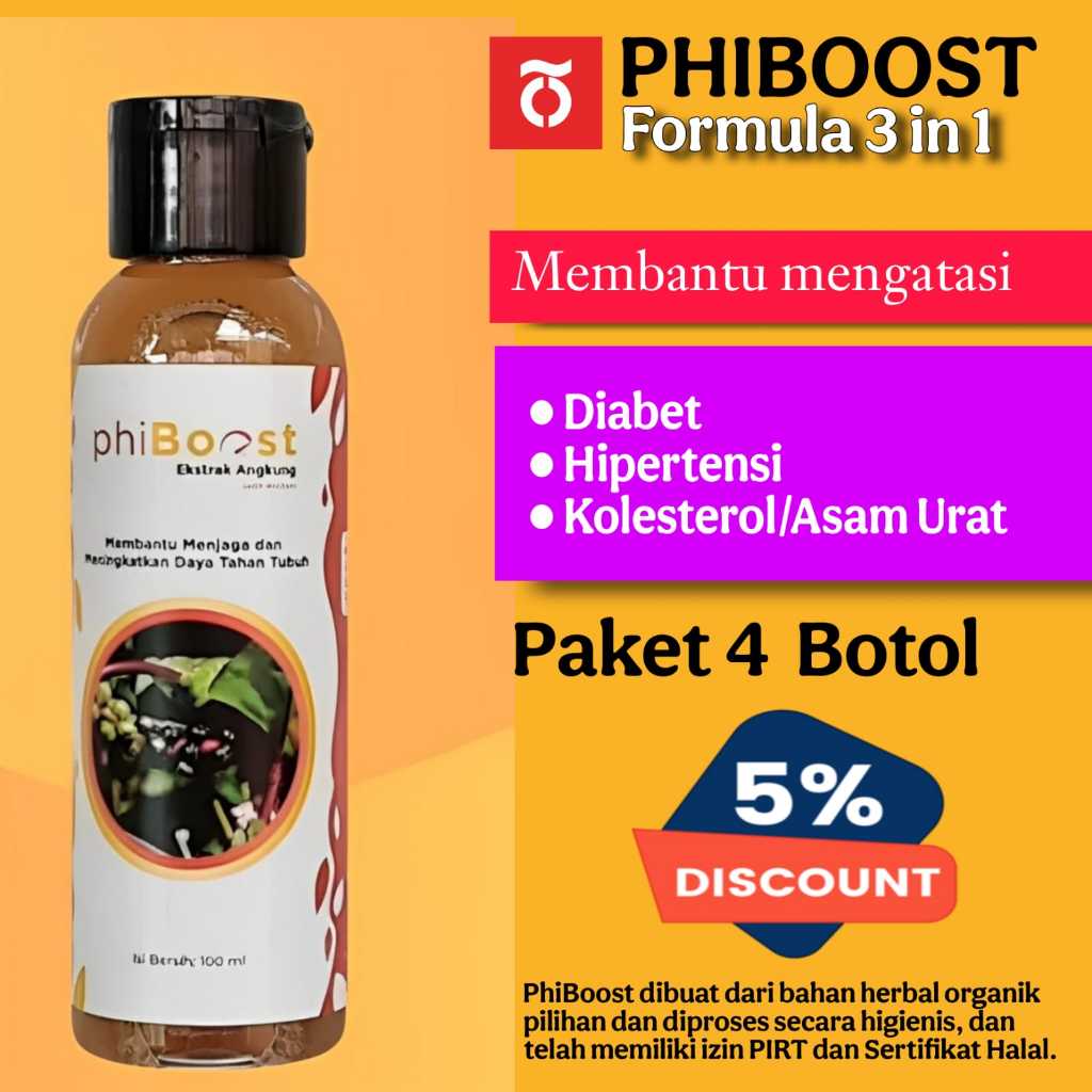 

Phiboost Sari Angkung Paket 4 Botol