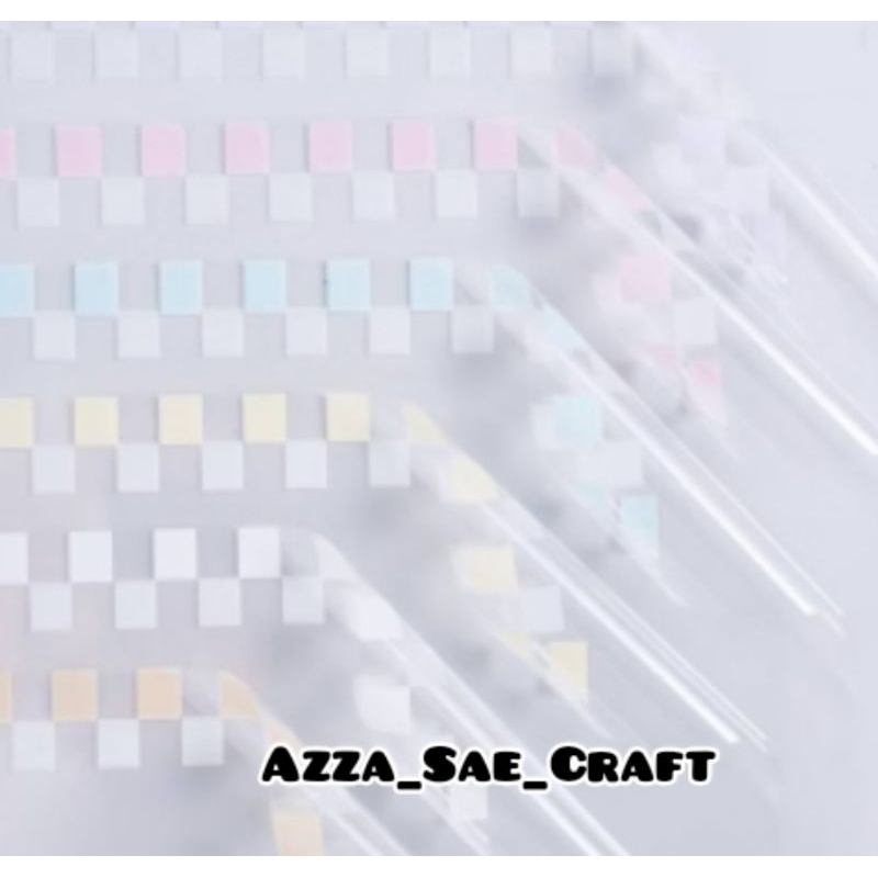 

Free Packing Kertas Cellophane Square Pattern - Kertas Buket Bunga Kotak Warna Transparan - Kertas Kado Paper Wrapping Flower