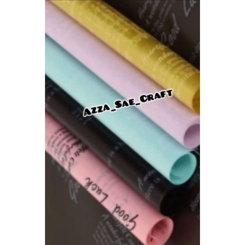 

FREE PACKING Cellophane Good Lack Waterproof Flower Wrapping Kertas Buket Bunga Ecer Kertas Buket Motif