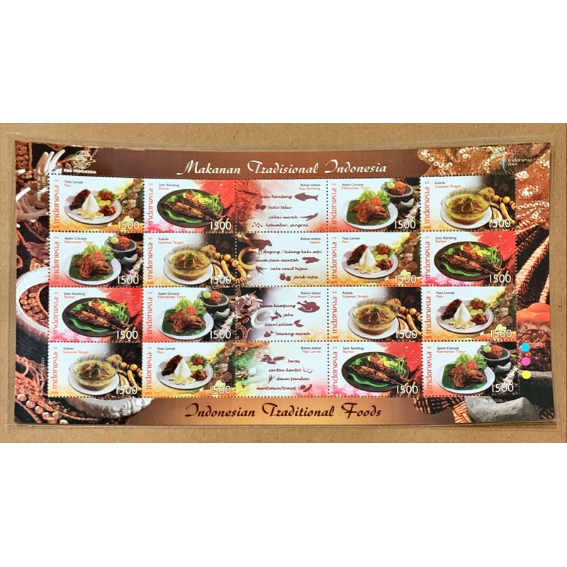 

(FA) PRANGKO INDONESIA 2008 FULL SHEET MAKANAN TRADISIONAL SERI - 5 MNH.