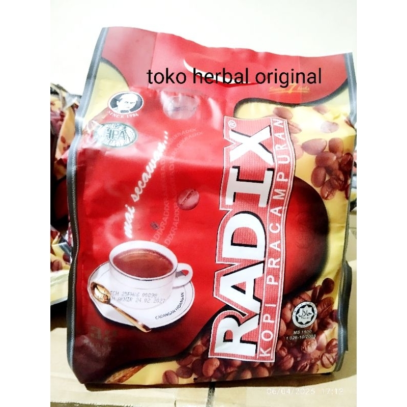 kopi radix malaysia isi 32 sachet