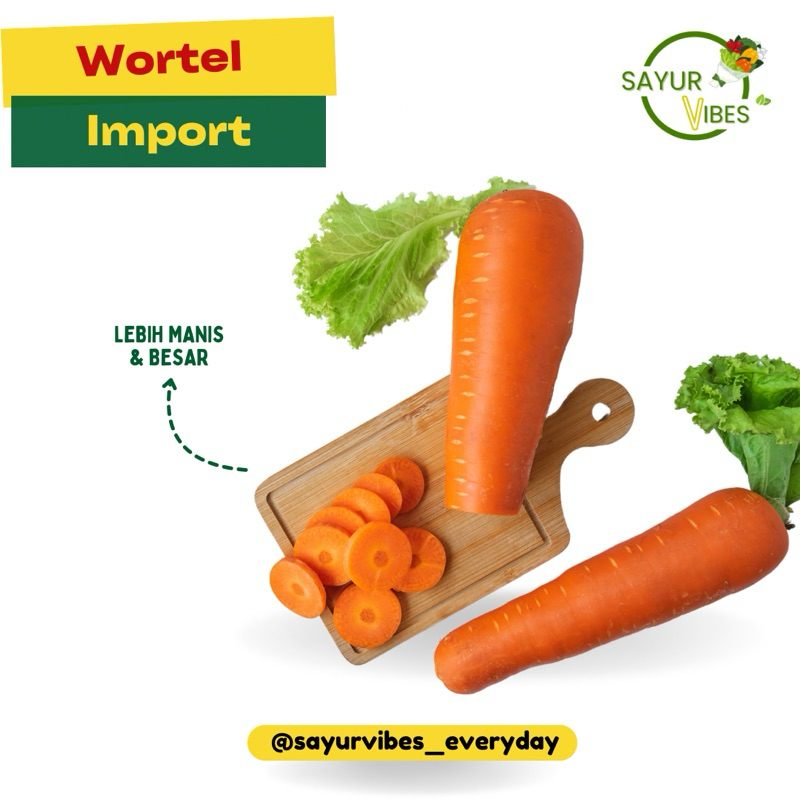 

Wortel Brastagi Ukuran Besar Manis & Segar Sayur Vibes