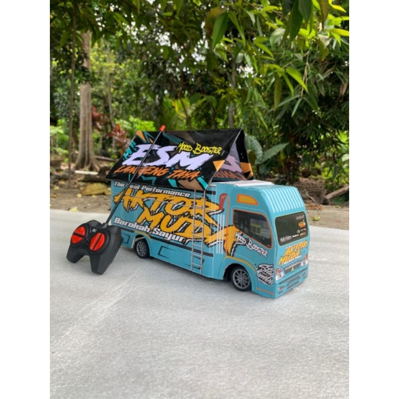 MINIATUR TRUCK OLENG REMOTE CONTROL  ukuran jumbo variasi lampu terpal dan roda