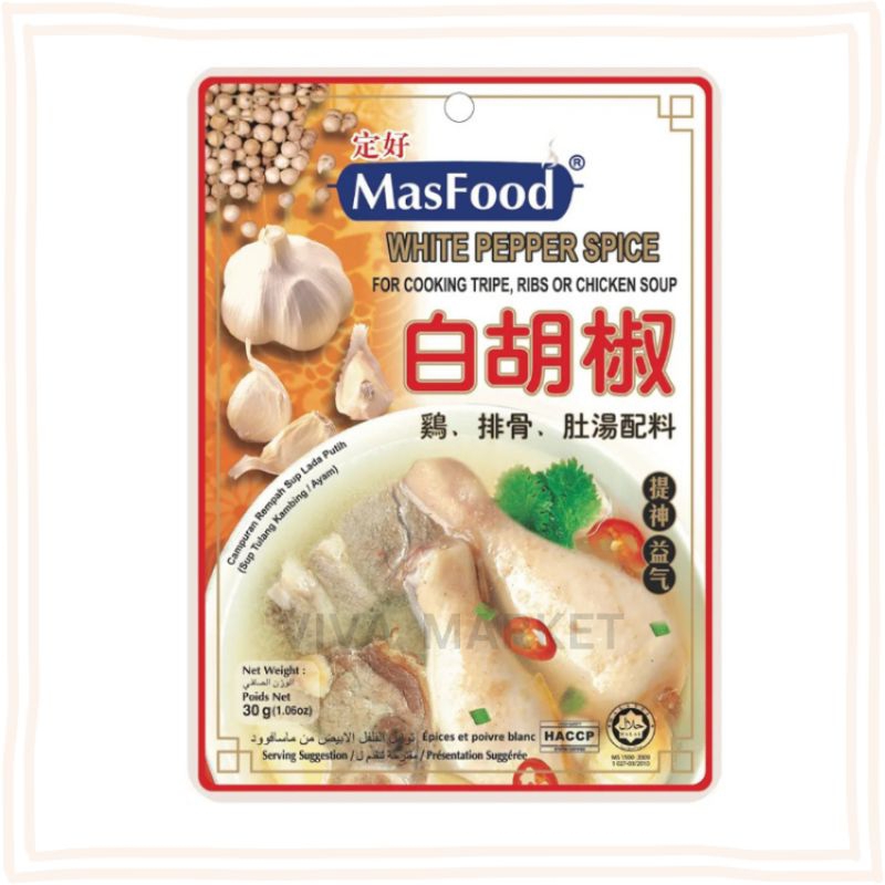 

Bumbu Rempah Sop Lada Putih 30g