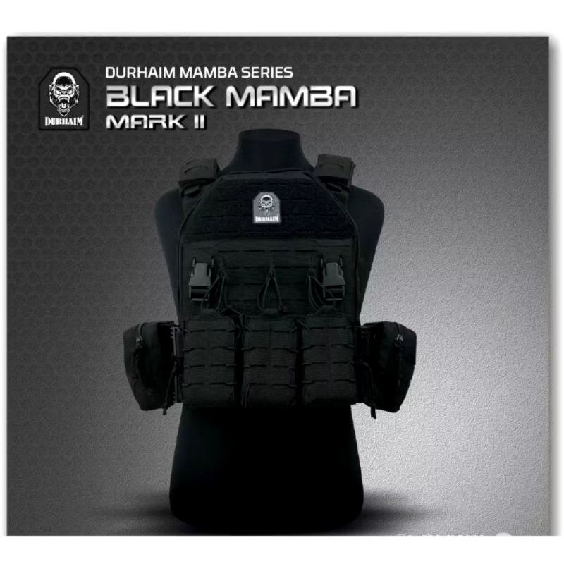 Rompi Body vest DURHAIM Black Mamba Mark II