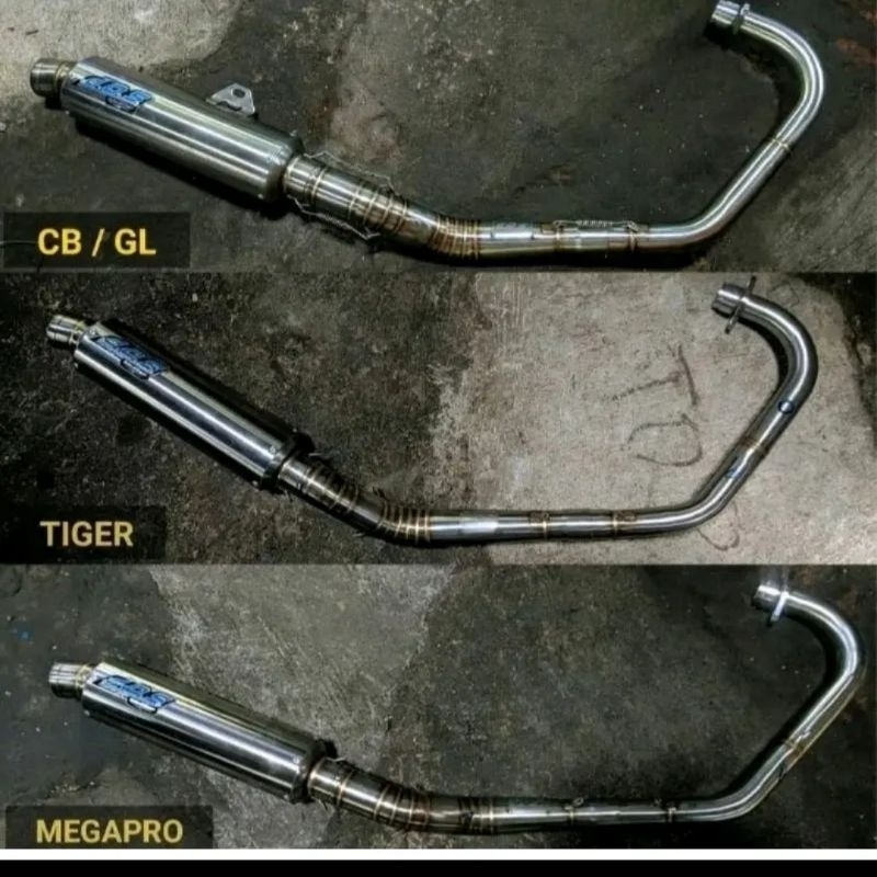 Knalpot Dos Jenong Ala Original Fullsistem CB, GL, MP, Tiger PNP Bisa COD