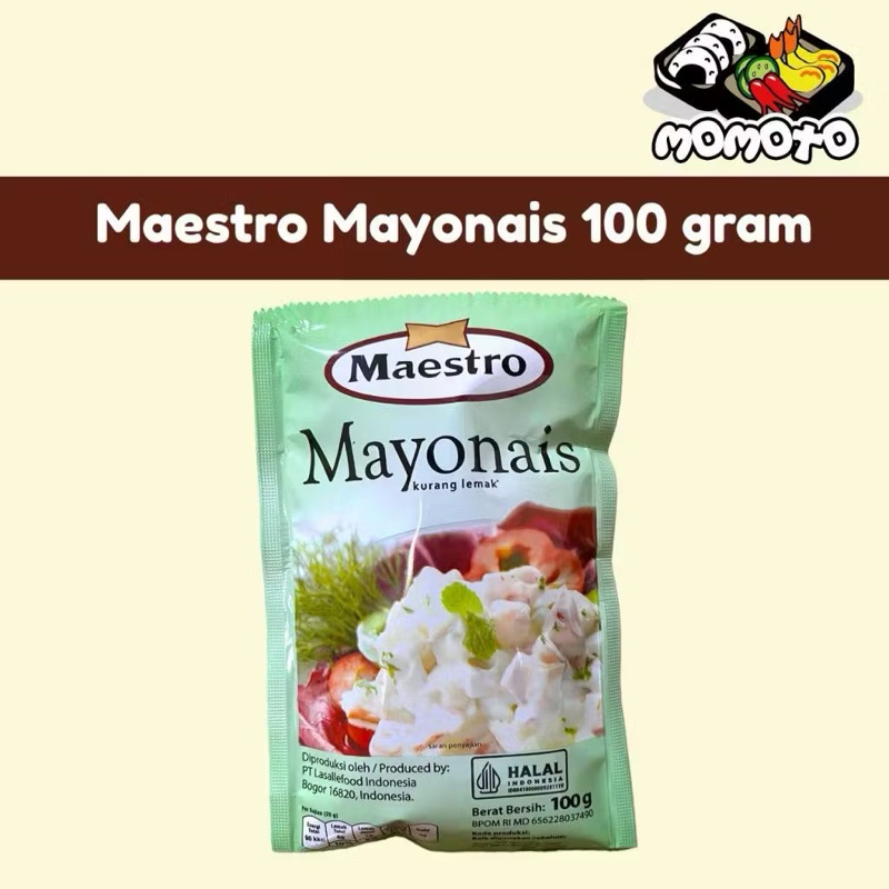 

Maestro Mayonais 100 gram Original Halal Mayo Mayones Mayonnaise