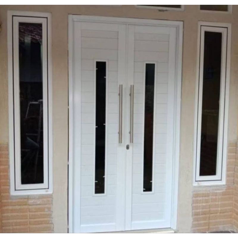 pintu kupu/pintu tarung+kusen t200 x.L120+dua kusen jendela kanan kiri t. 100x.L.50
