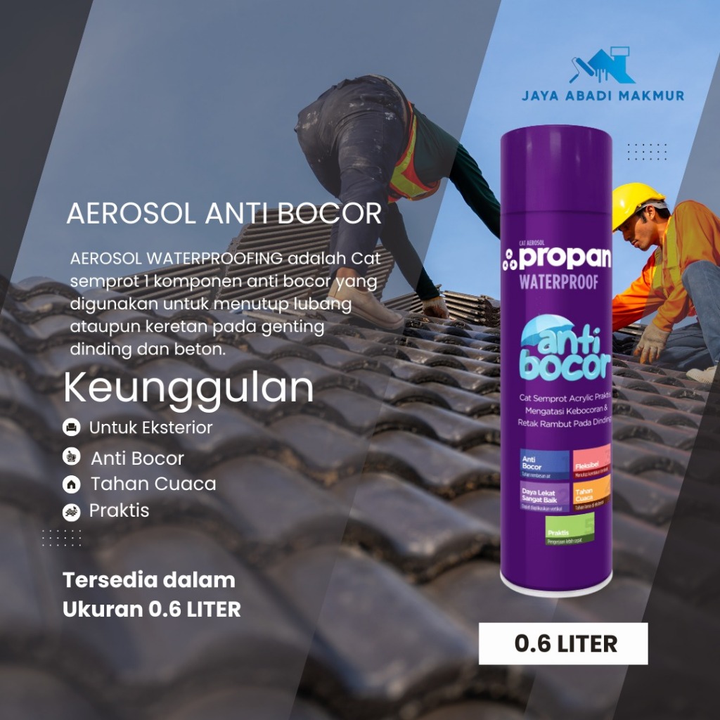 Propan Aerosol Anti Bocor 600 ml / Cat Semprot Anti Bocor