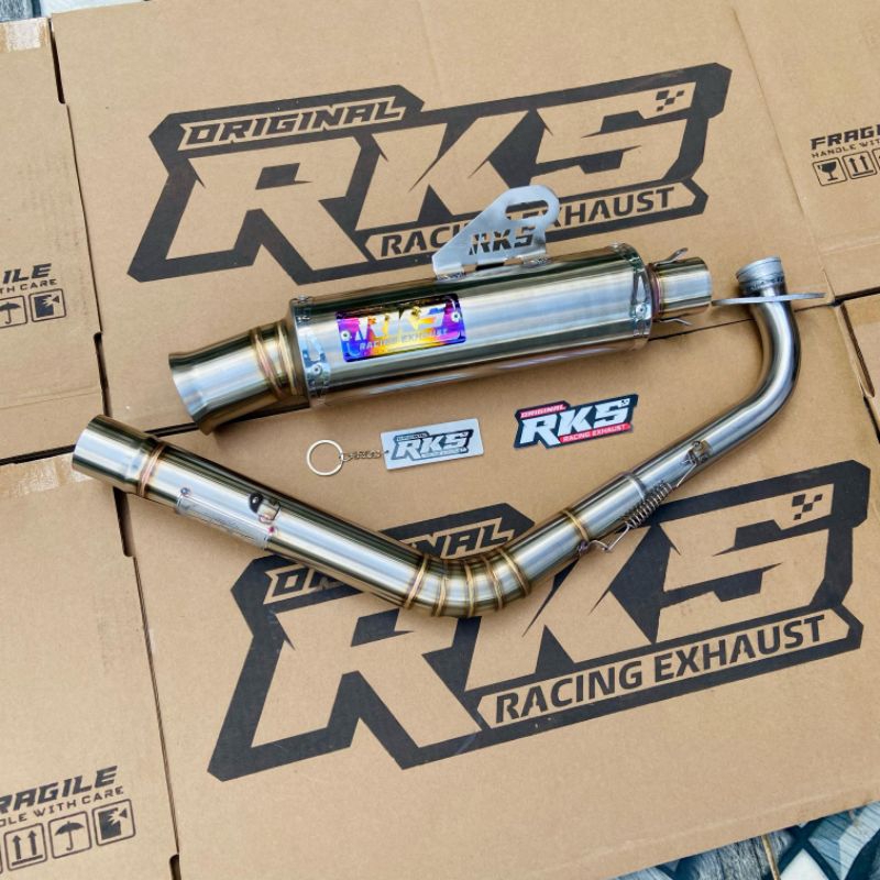 Knalpot SALEMBA STYLE TITAN ORIGINAL RKS RACING EXHAUST PNP Aerox New Old N Max New Old Scoopy New V