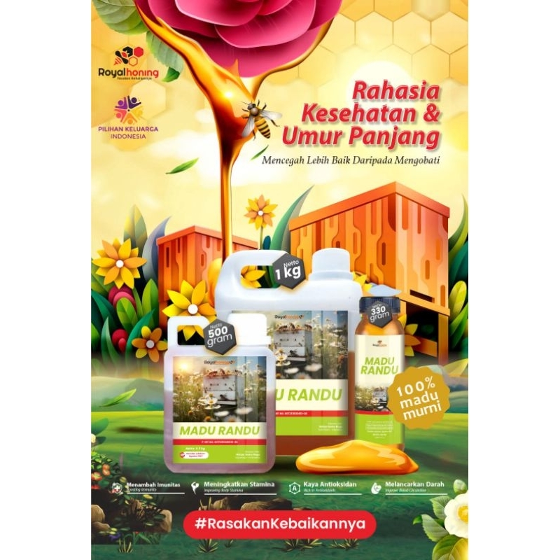 

Madu Randu RoyalHoning 500gr Premium Honey Madu Murni