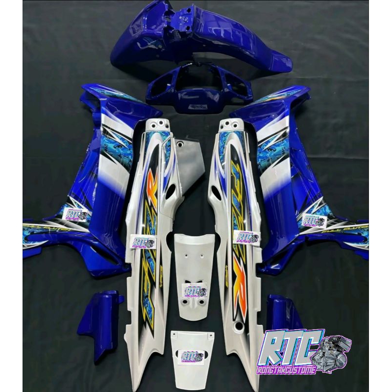 full set body halus fiz r f1zr biru putih 2005 cover bodi fiz r f1zr biru putih 2005