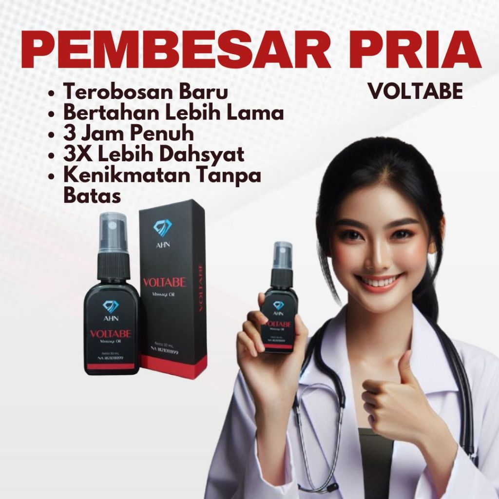(TERLARIS) VOLTABE PEMBESAR ALAT VITA PRIA 100% AMPUH BESAR KUAT PANJANG TAHAN LAMA ASLI MASSAGE OIL