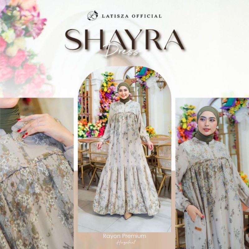 SHAYRA DRESS BY LATISZA OFFICIAL / GAMIS TERBARU /GAMIS BRAND LATISZA / TREND / GAMIS DAILY / HALUS 