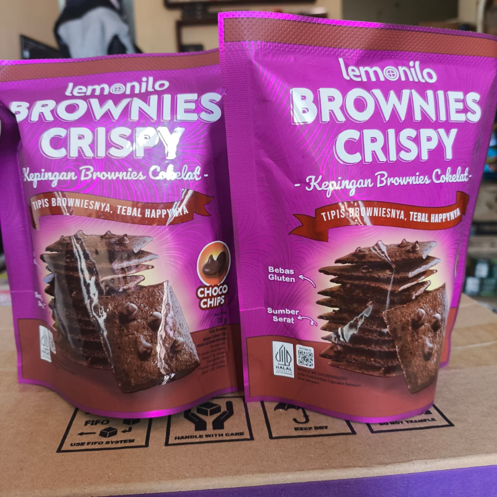 

Lemonilo Brownies Crispy 35g Kepingan Brownis Krispi