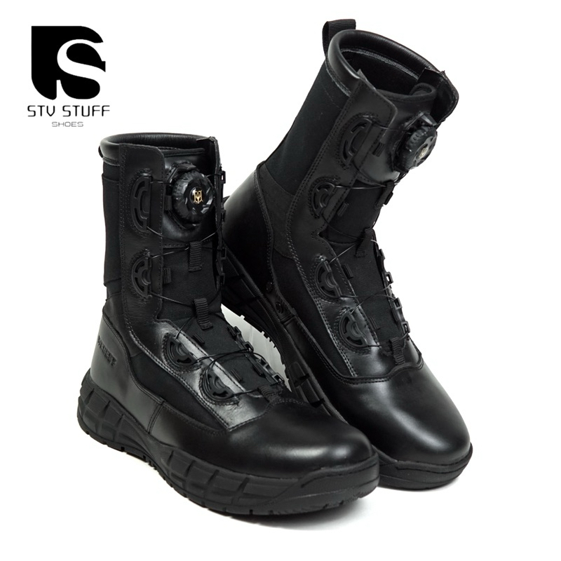SEPATU PDL TNI POLRI EXTRAC TACTICAL VENOM TALI PUTAR KULIT SAPI NYAMAN DIPAKAI