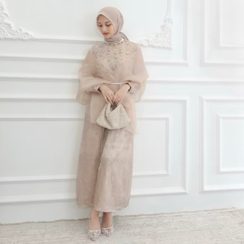 Dearjane Luna Dress Silk Engagement Graduation Premium Luxury Elegan Hijab