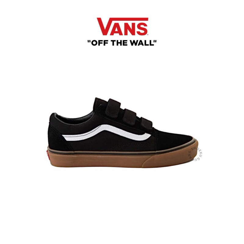 Vans Old Skool Velcro Classic Black Gum