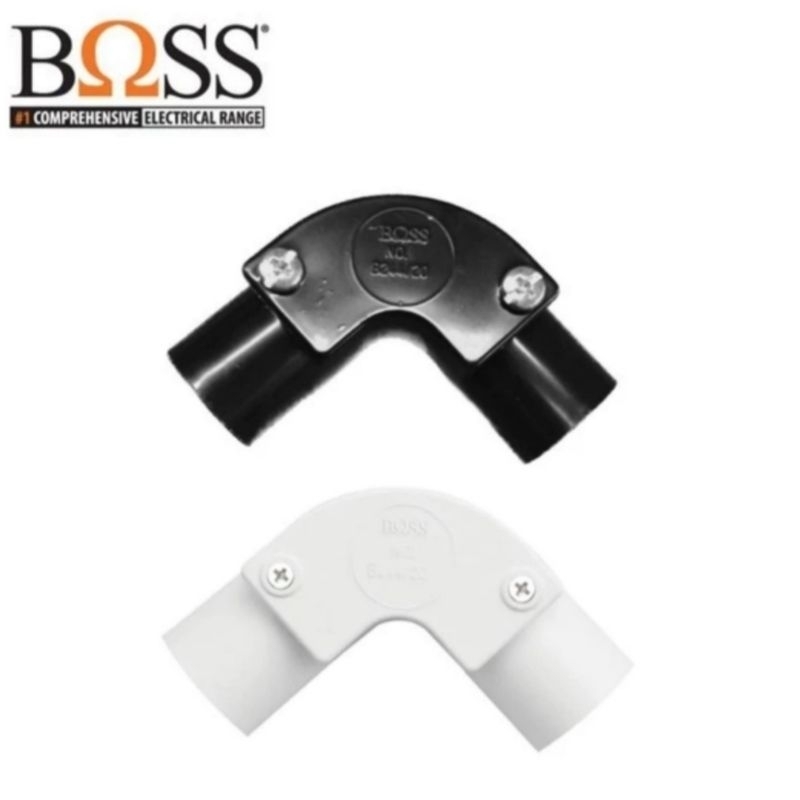 Boss Knee Elbow Pipa 20mm Bahan Pvc