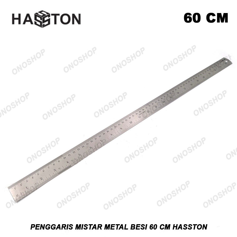

Penggaris Mistar Metal Besi 60 cm Hasston