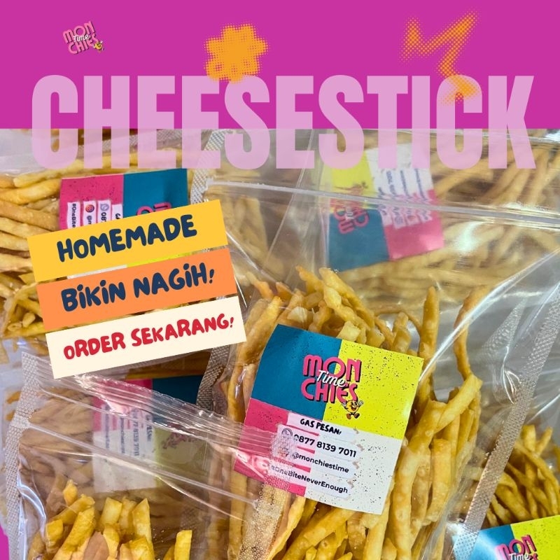 

Cheese stick Monchies 150 gram (Wajib Beli Kardus untuk Pengiriman Selain Instant>>Link Terpisah)