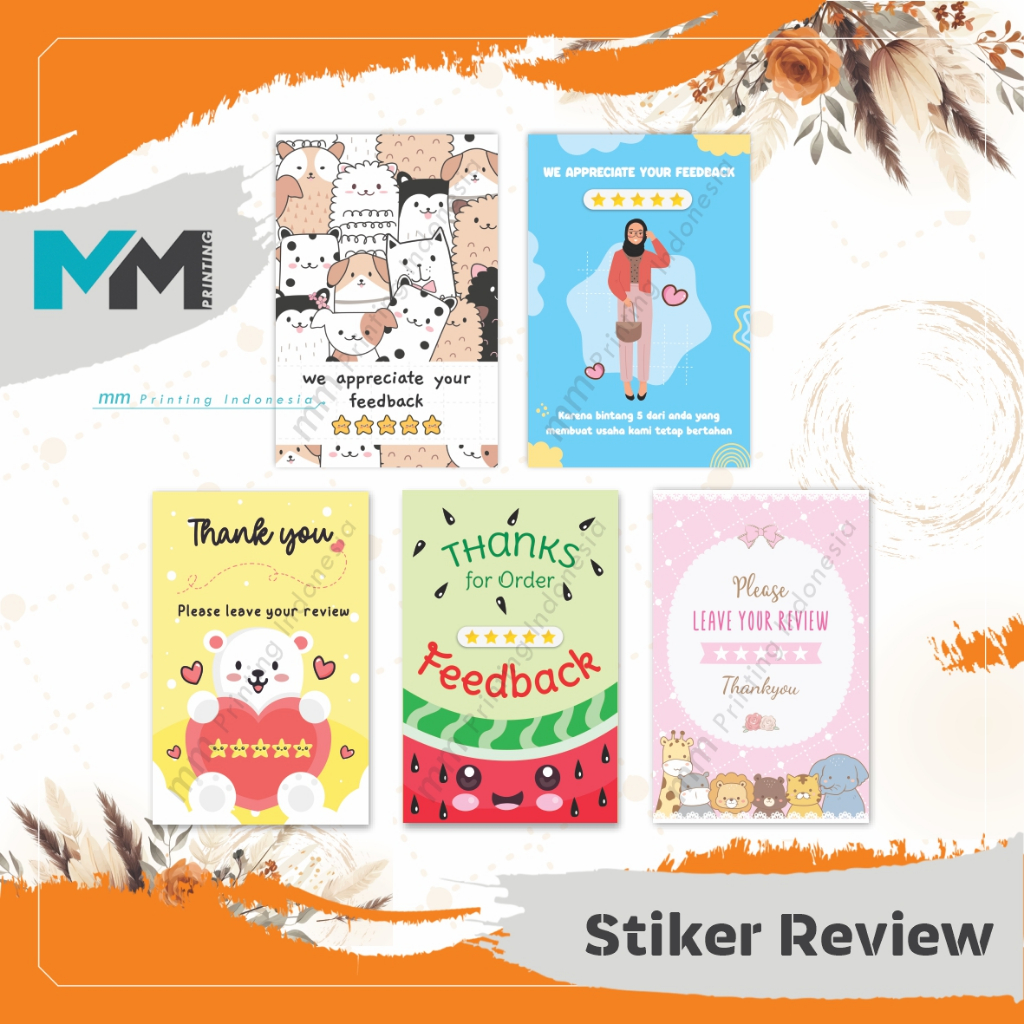 

[20pcs]Stiker Review/Stiker UlasanStiker review kawai/Stiker ulasan lucu/Stiker Review lucu/Stiker review unik