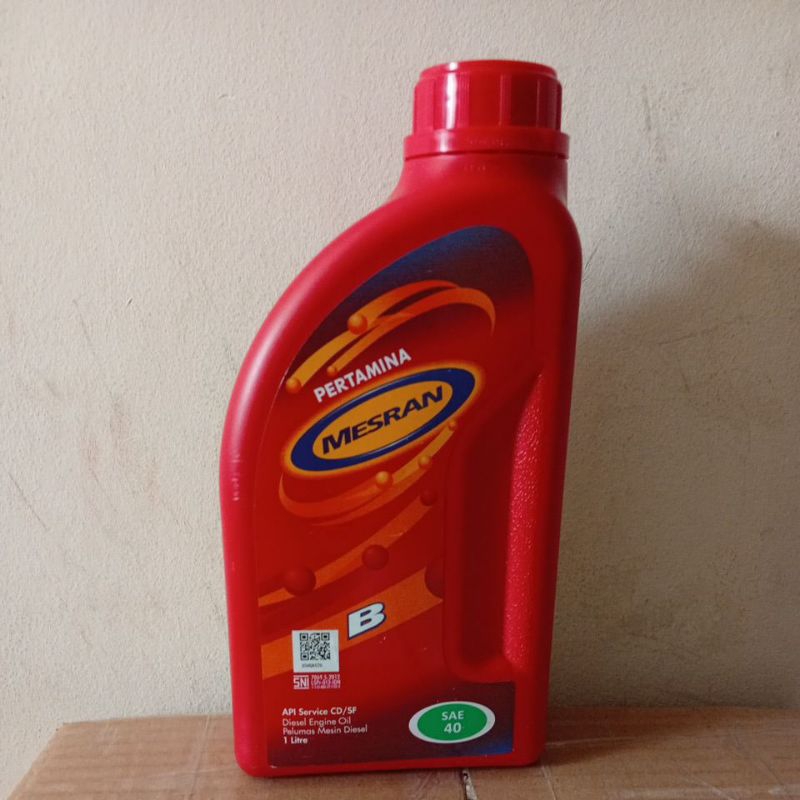 PELUMAS OLI MESRAN B1L OLI PERTAMINA MESRAN B 40 1LITER
