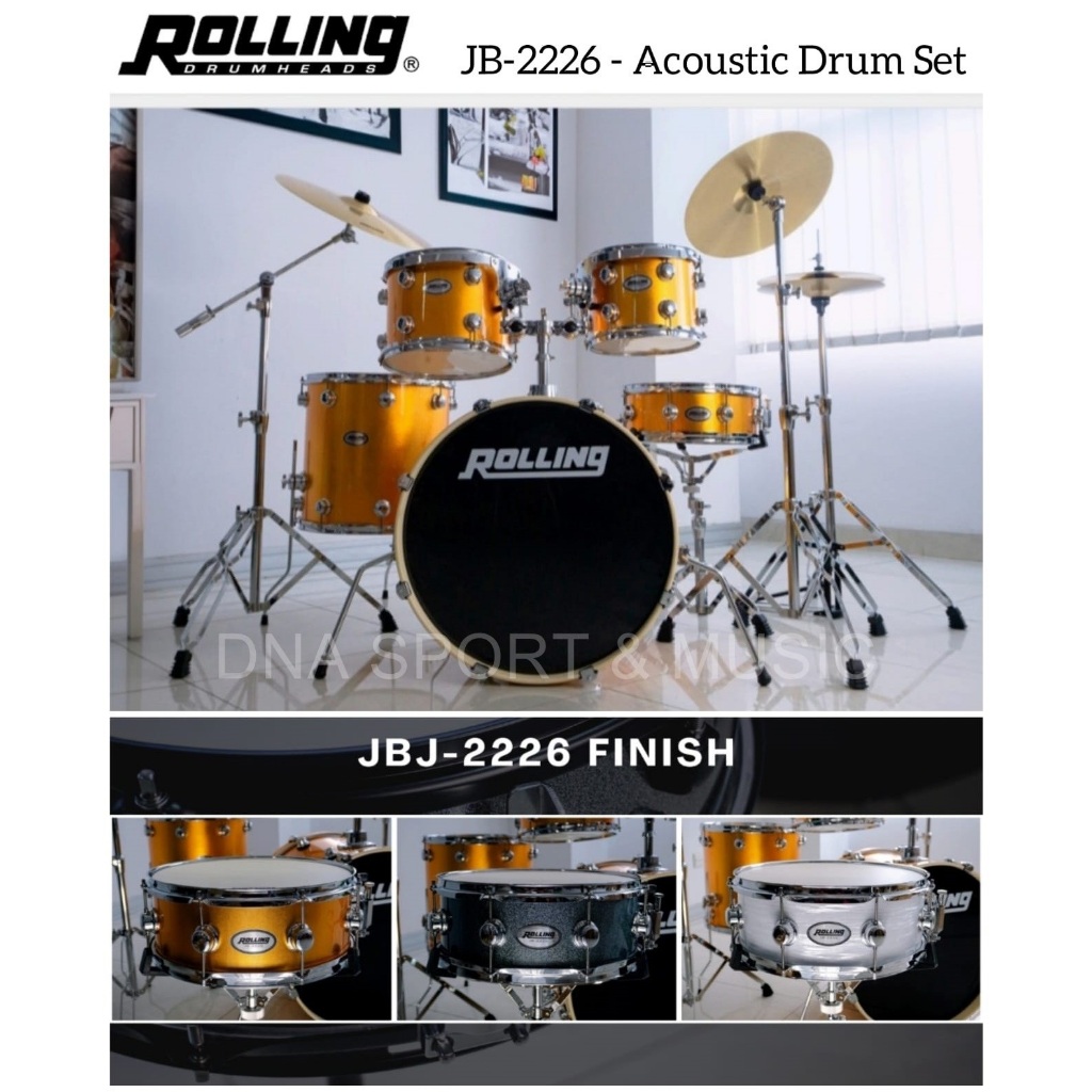 Drum Set Akustik ROLLING JB-2226 - ORIGINAL