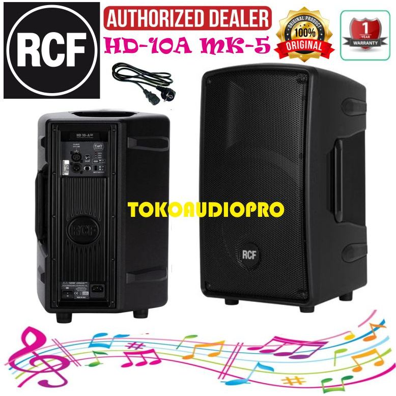 Speaker RCF HD10A  MK-5  10-Inch Speaker Aktif original RCF HD-10A MK5