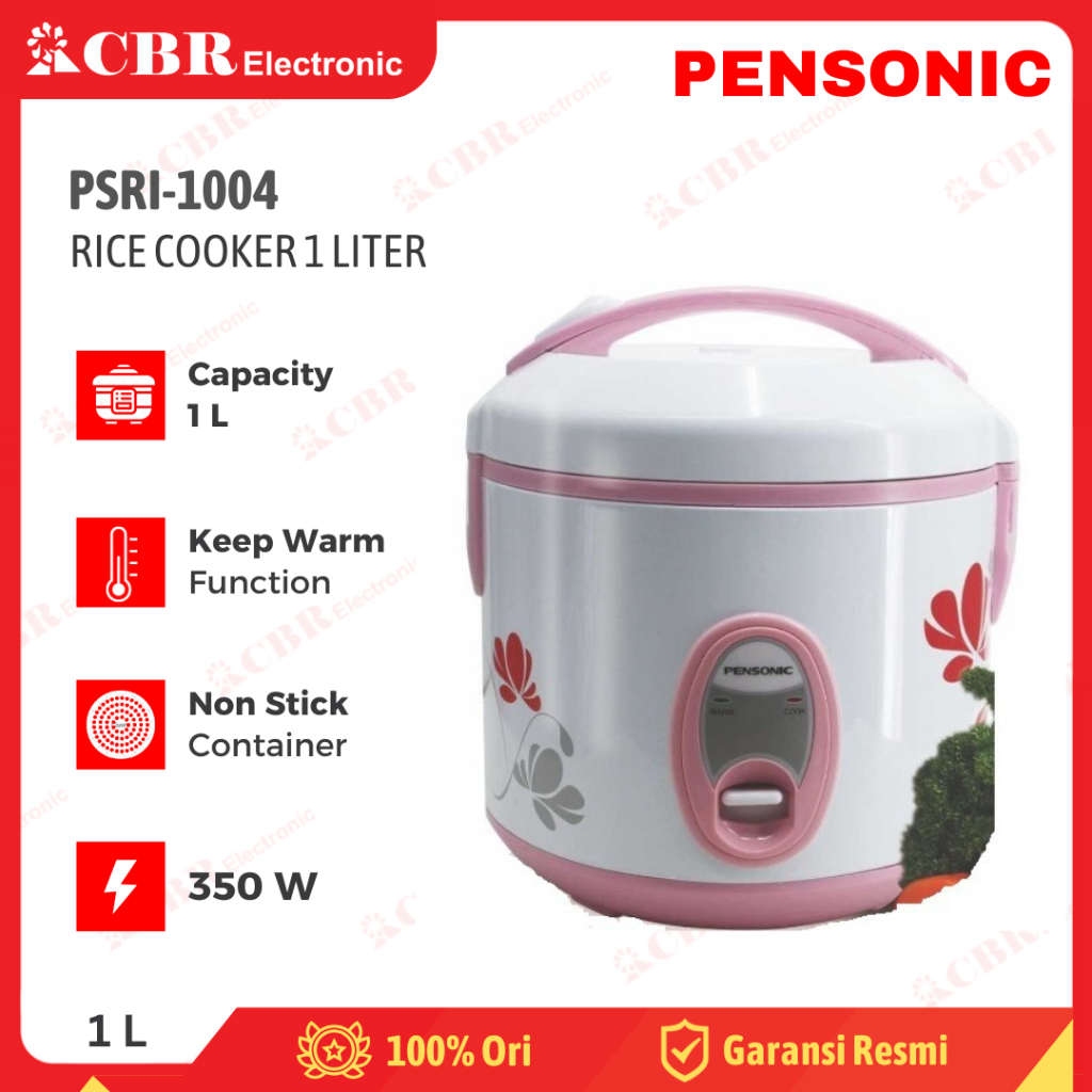 Rice Cooker PENSONIC PSRI-1004 / 1L - PINK