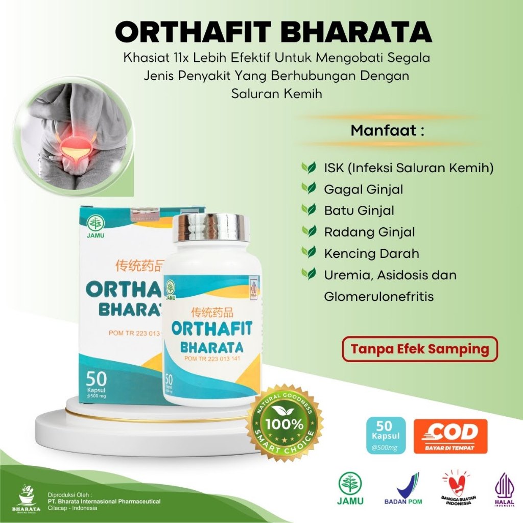 Orthafit Bharata Obat ISK Gagal Ginjal Kencing Darah Ampuh 100% Asli Original // Orthafit Bharata //