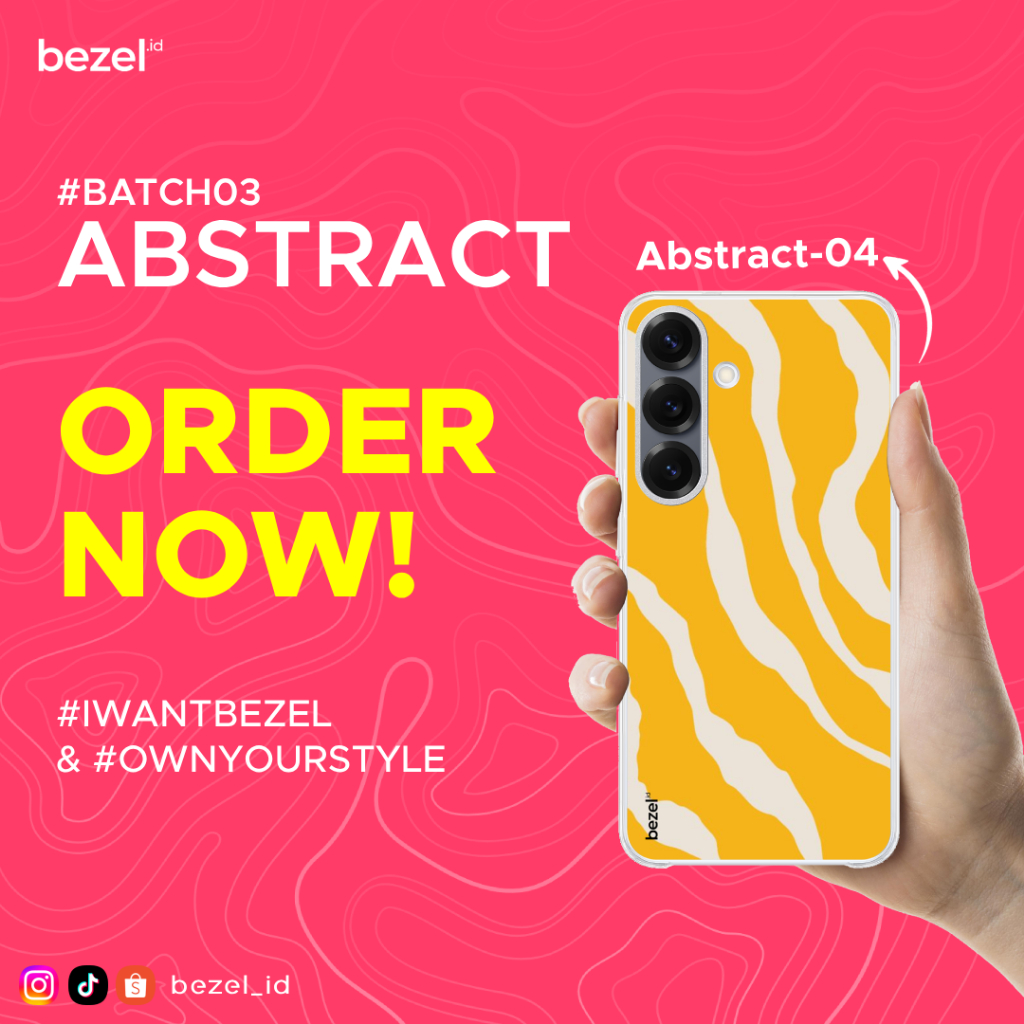 Bezel Premium Case Abstract #4 Semua Type HP Kekinian For Samsung
