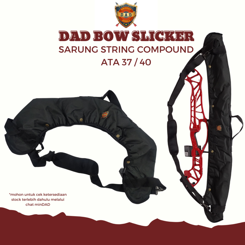 DAD BOW SLICKER ORIGINAL / SARUNG STRING COMPOUND BOW / STRING COVER PROTECTOR / PELINDUNG TALI BUSU