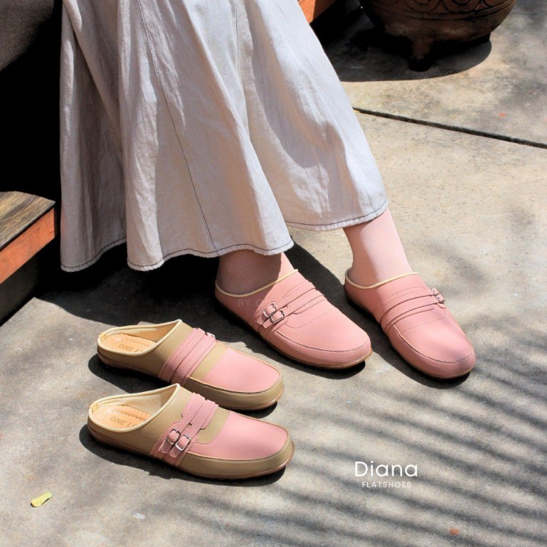 ONE LOVE DIANA BUSTONG FLATSHOES - SEPATU FLAT MULES WANITA