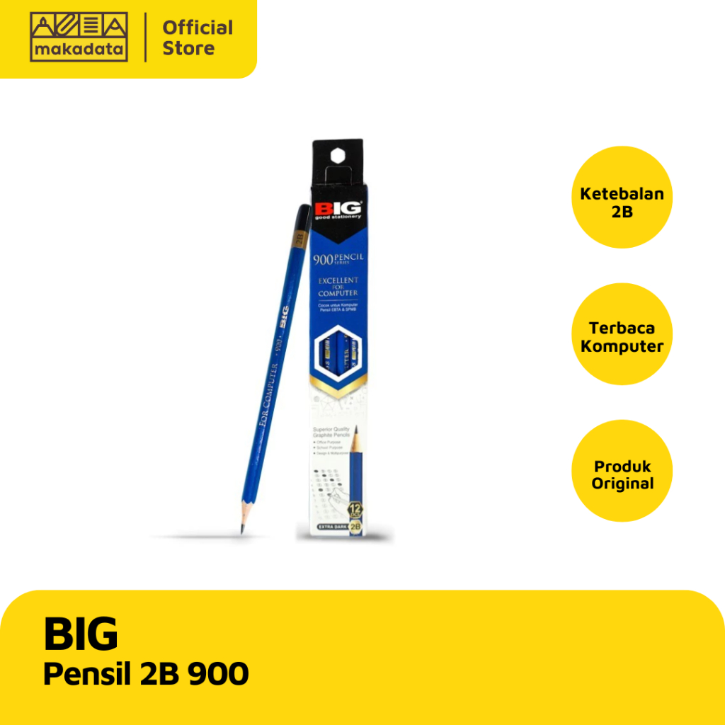 

PENCIL / PENSIL 2B BIG 900 (1 PACK) MURAH